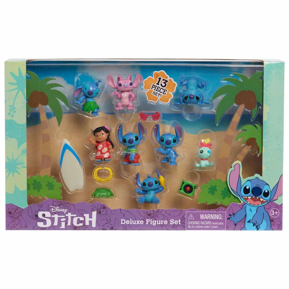 新品 DISNEY Stitch Little シュリンク付き 12点セット Set Deluxe com 8 Bonecos e Acessórios Lilo & Stitch - Disney em