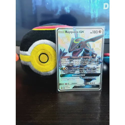 Carta Pokémon: Rayquaza gx Shiny Português copag + Brinde em