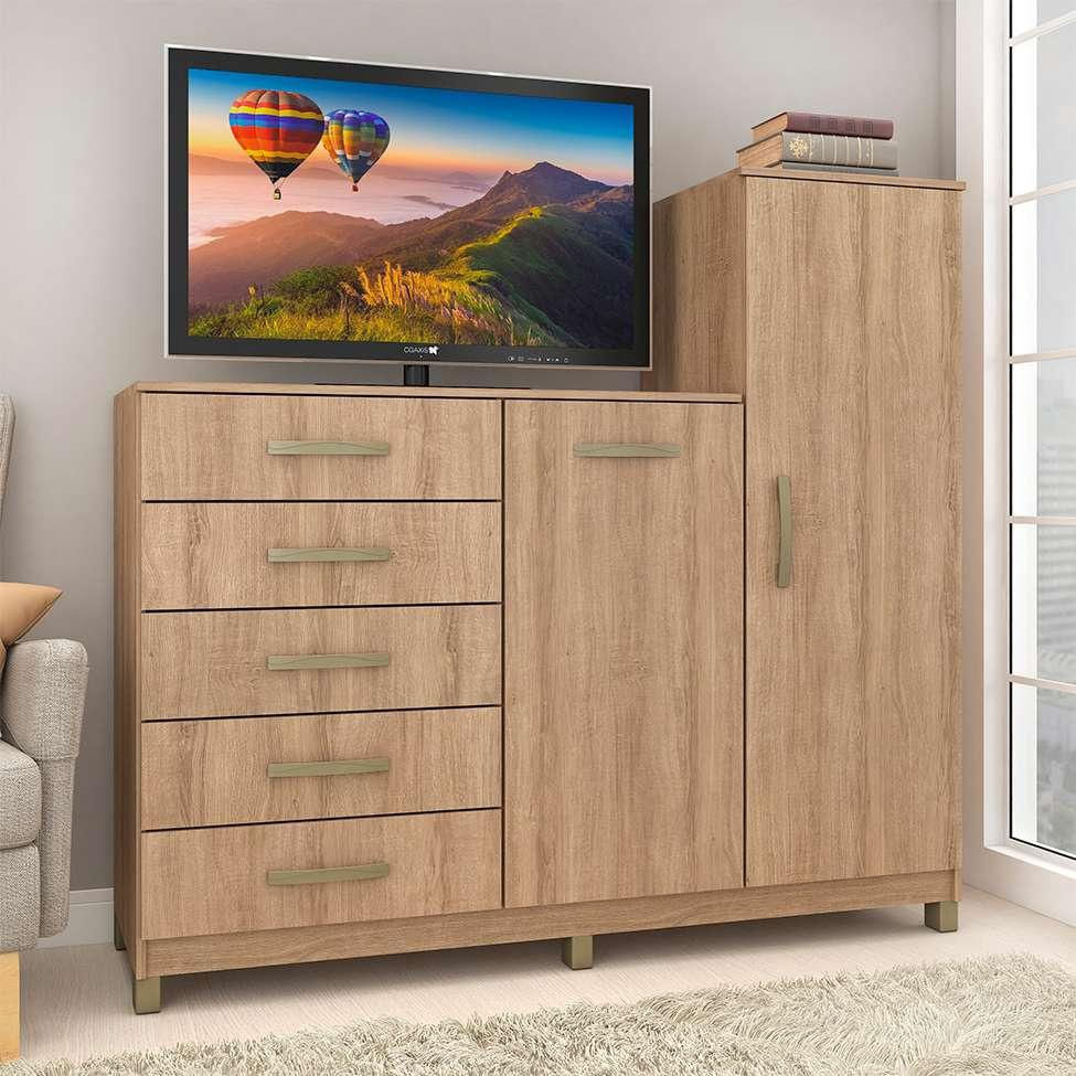 Cômoda Chicago 2 pt 5 gv Mel em Promoção | Ofertas na Americanas