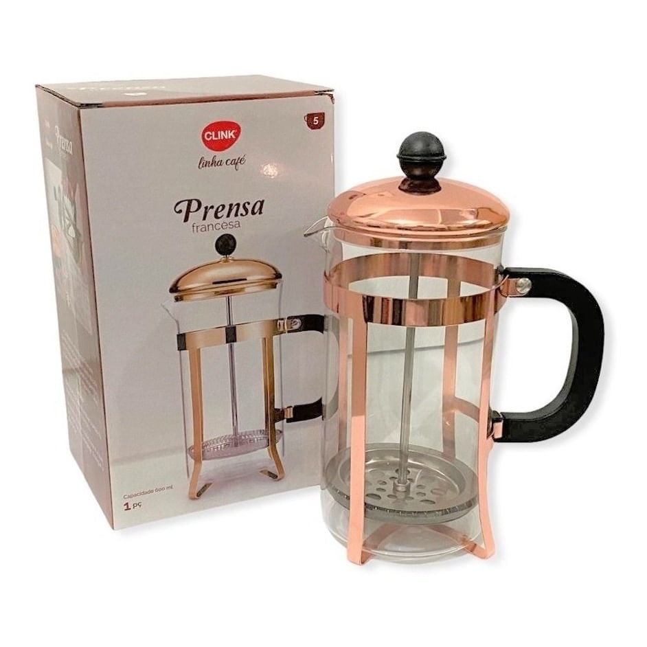 Cafeteira Francesa Mimo Style Mimo Bronze