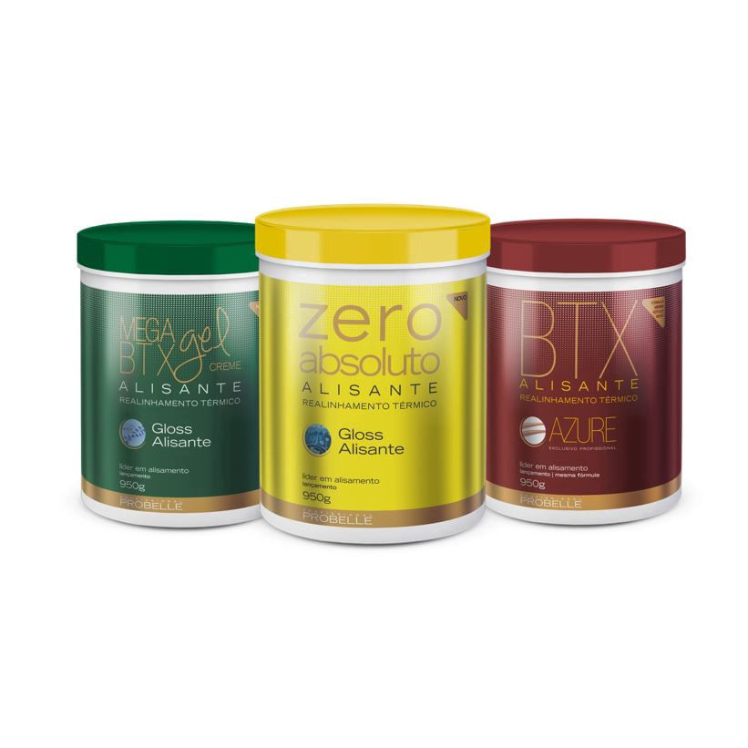 Kit 3 Botox 950G Probelle ( Zero Absoluto, Mega Gel e Azure) em