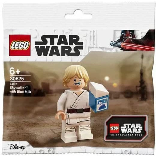 Lego 30625 Luke Skywalker com polybag de leite azul em Promoção