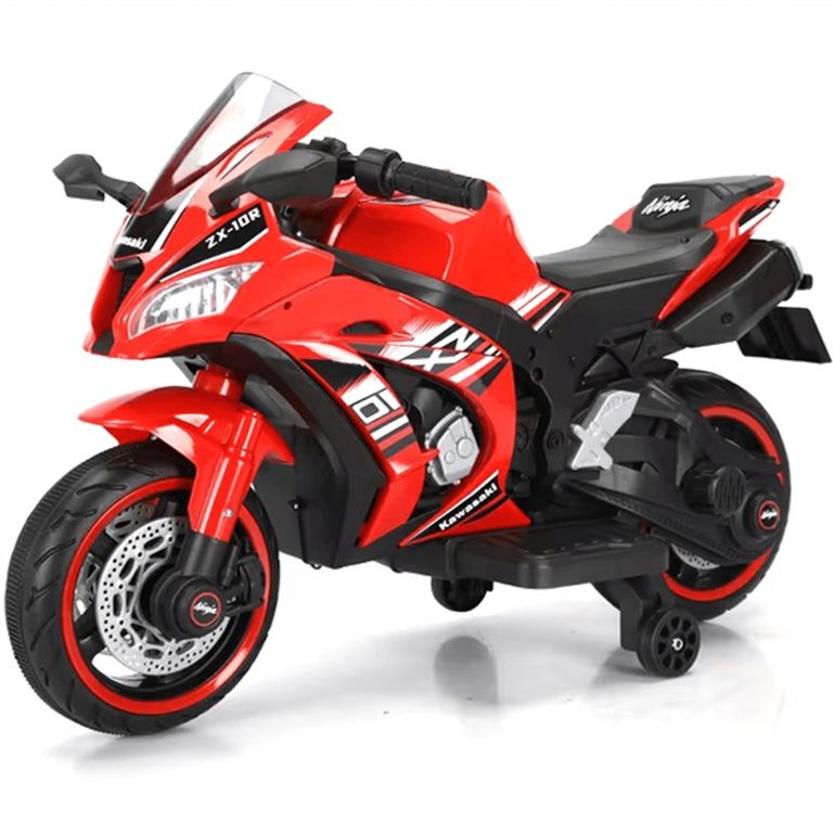 Moto Eletrica Bang Toys Kawasaki Ninja ZX-10R 12V Vermelha em
