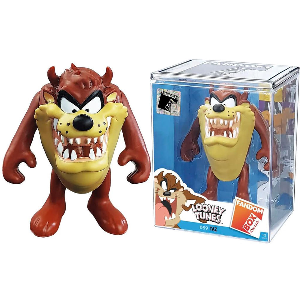 Boneco Taz Looney Tunes Fandom Box 3248 - Lider Brinquedos em