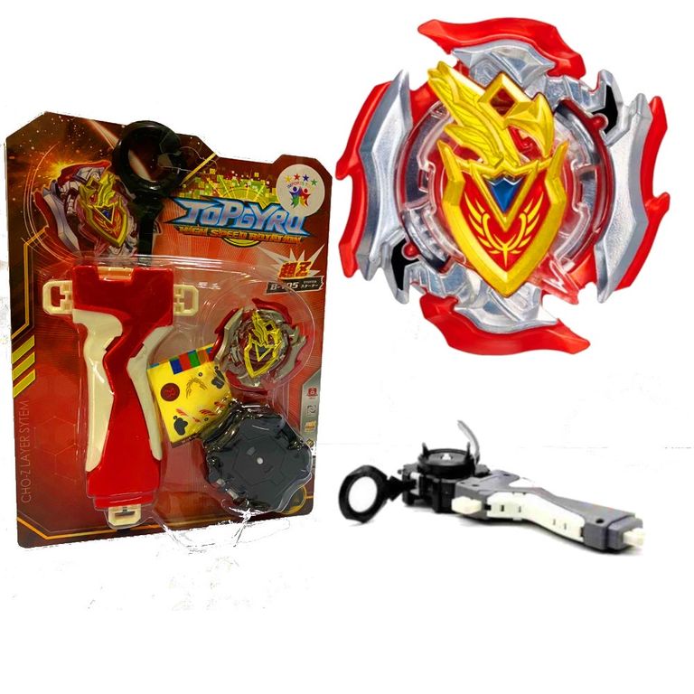 Beyblade Z-Aquiles B-105 com Lançador grip em Promoção | Ofertas