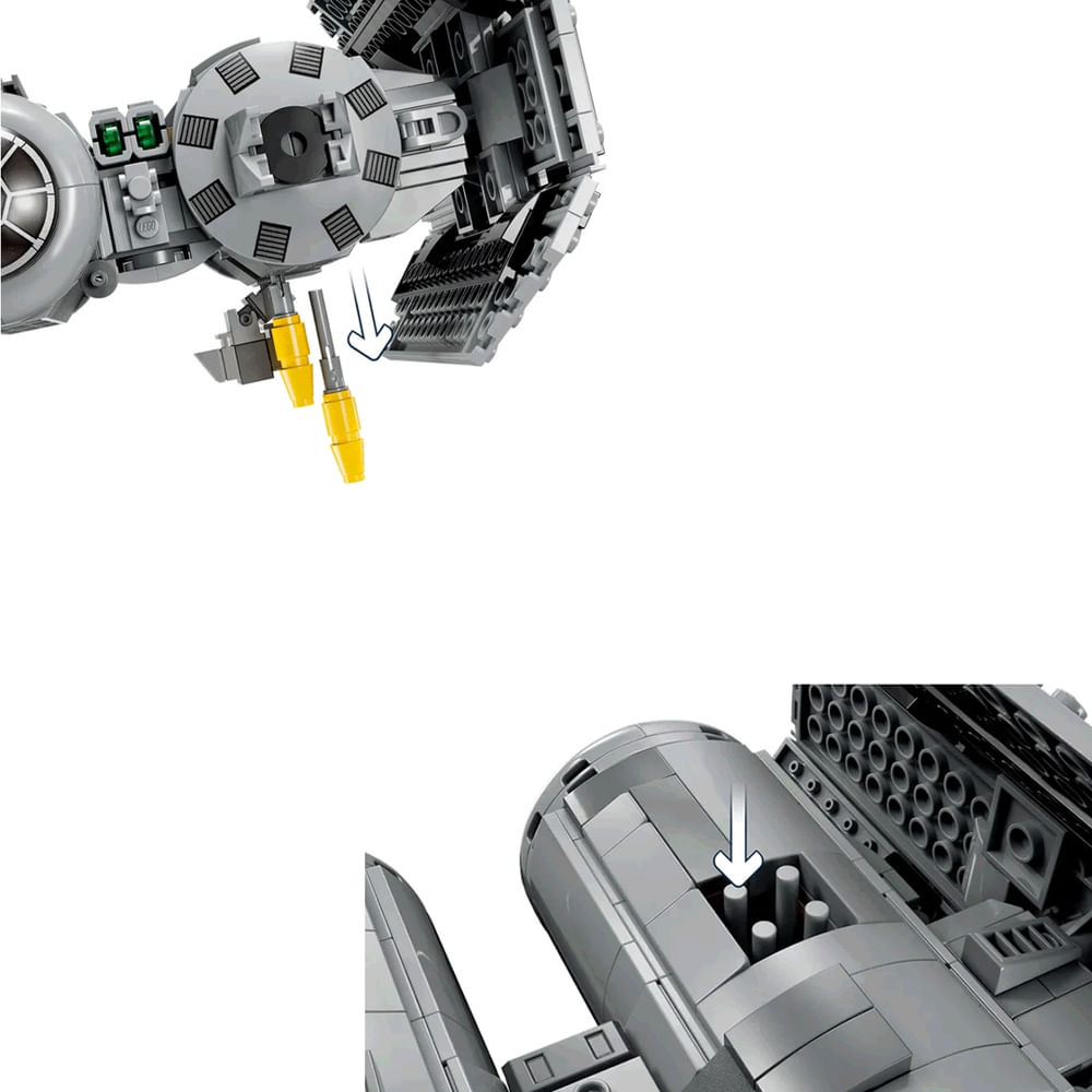Lego Star Wars O Império Contra Ataca Bombardeiro Tie 75347 em